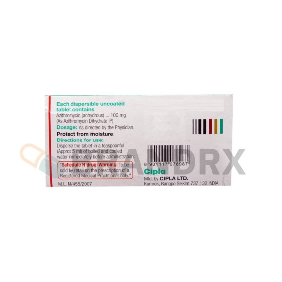 Azee DT 100 mg Cipla