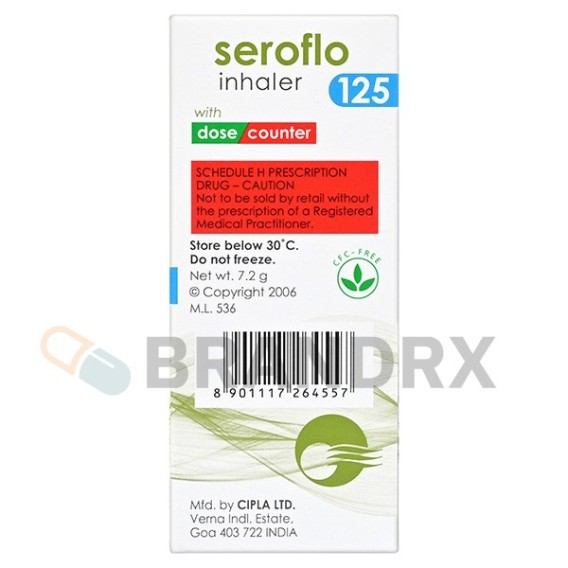 Seroflo Inhaler 120 MD 125 mcg Cipla