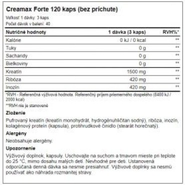 Aone - Creamax Forte 120 tabs aone